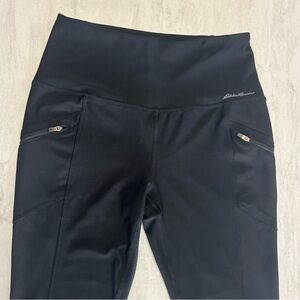 Eddie Bauer Black Active Leggings, small
